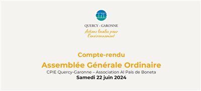 Compte-rendu de l'Assemblée Générale Ordinaire