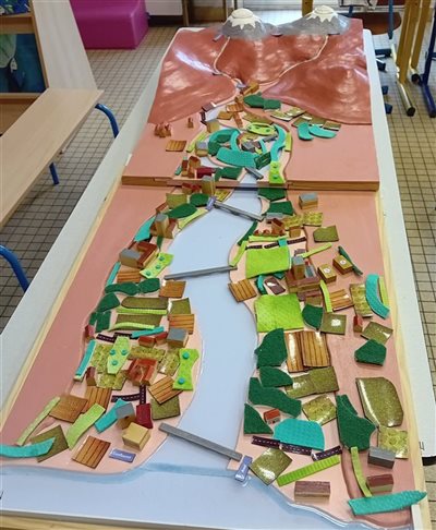 Maquette inondation avec mise en eau