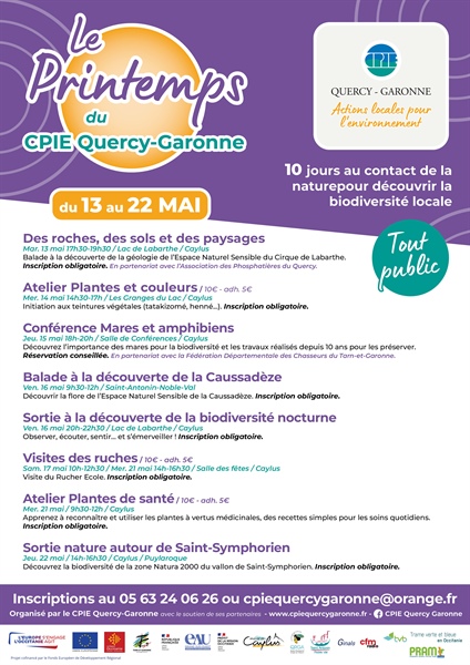 Le Printemps du CPIE Quercy-Garonne