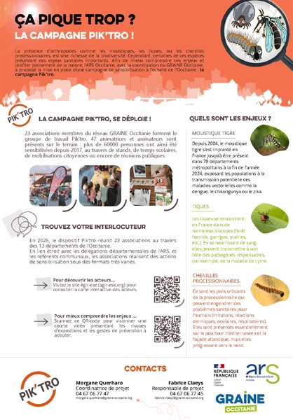 Stand Pik'tro - Zoom sur le moustique tigre