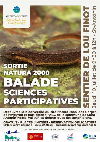 Sortie Natura 2000 : Balade Sciences Participatives