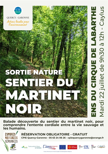 Sortie Nature : Sentier du Martinet Noir