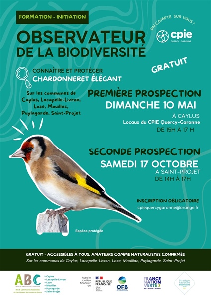 Formation Inventaire participatif Chardonneret élégant - première journée