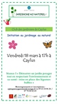 Club des jardiniers de Caylus : Initiation au jardinage au naturel : 18 mars  Caylus